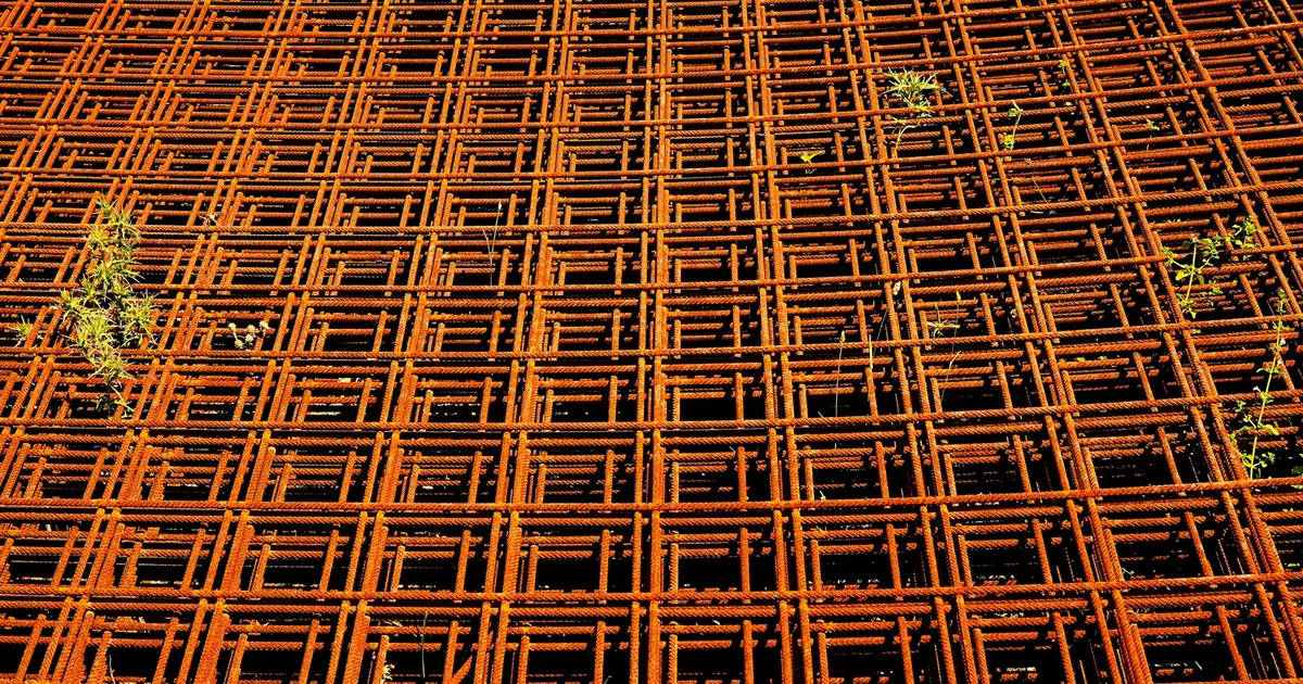 Baustahlmatten auf der Baustelle