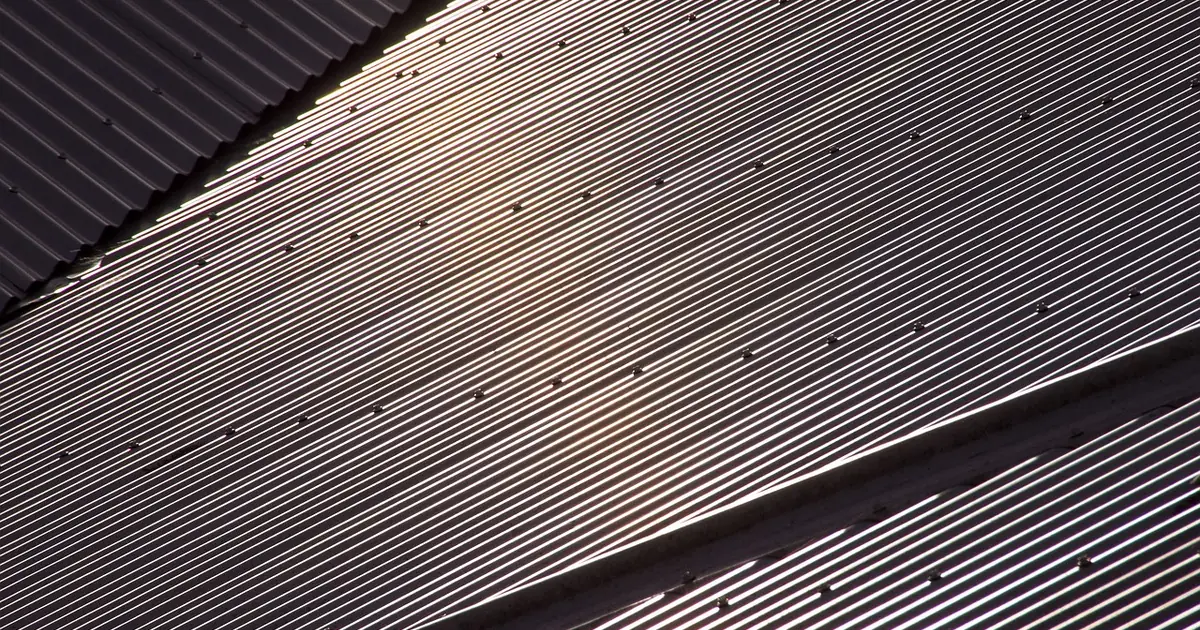 Stacked metal roofing sheets